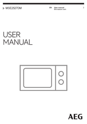 AEG MSE2527DM User Manual