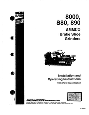 HENNESSY INDUSTRIES AMMCO 880 Installation And Operating Instructions Manual