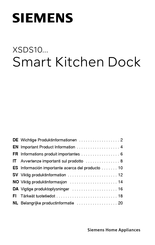 Siemens XSDS10 Important Product Information