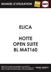 ELICA OPEN SUITE BL MAT80 Instruction On Mounting And Use Manual