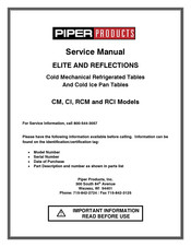 Piper Products R2-CI Service Manual