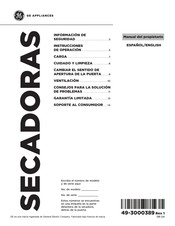 GE ETD48GASWWB Owner's Manual