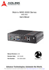 ADLINK Technology Matrix MXE-3000 Series User Manual
