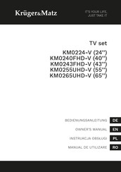 Krüger & Matz KM0265UHD-V Owner's Manual