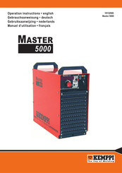 Kemppi Master 5000 Operation Instructions Manual