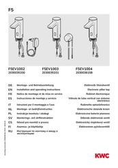 KWC 2030035330 Installation And Operating Instructions Manual
