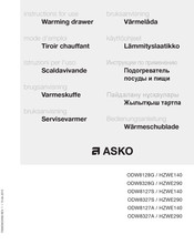 Asko ODW8328G HZWE290 Instructions For Use Manual