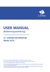 Z-EDGE U27C User Manual