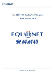 Equiinet EQ-128S User Manual