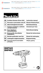 Makita DHP453RYJ Instruction Manual