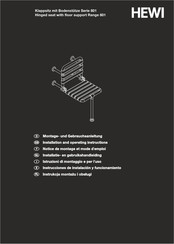 Hewi 801.51.216S Installation And Operating Instructions Manual