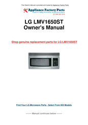 LG LMV1650ST Service Manual