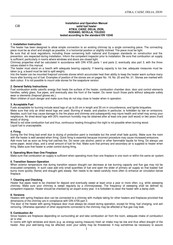 THORMA F 9489 C Installation And Operation Manual