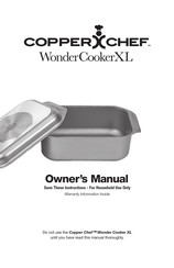 Copper Chef WonderCookerXL Owner's Manual