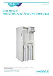 Merck Milli-Q HX 7150 User Manual