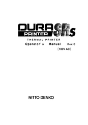 Nitto Denko DURA PRINTER SRS Operator's Manual