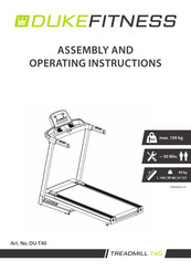Duke Fitness DU-T40 Assembly And Operating Instructions Manual