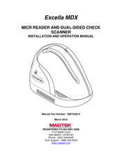 Magtek Excella MDX Installation And Operation Manual