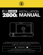 RVMP flexPOWER 2800i Installation Manual