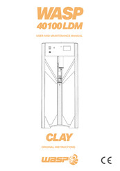 Wasp CLAY 40100LDM User And Maintenance Manual