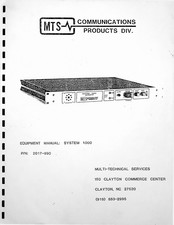 MTS Systems 2017-990 Equipment Manual