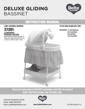 Delta Children DELUXE GLIDING BASSINET 27201 Instruction Manual
