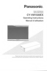 Panasonic CYVM1500EX - CAR COLOR LCD MONITO Operating Instructions Manual