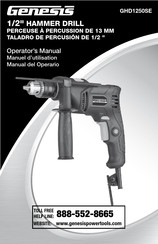 Genesis GHD1250SE Operator's Manual