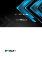 Wecon VNZ200-18.5G/22P-4 User Manual