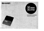 Sharp ZQ-2700 Operation Manual