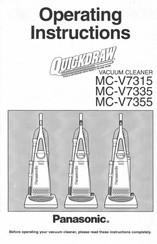 Panasonic QuickDraw MC-V7315 Operating Instructions Manual