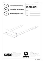 Sove 07-520-827K Assembly Instructions Manual