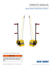 Blue Giant INTERLOCK CHOCK Owner's Manual