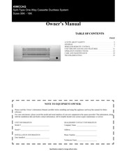 Carrier 45MCCAQ09XA3 Owner's Manual