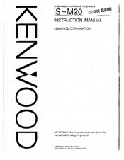 Kenwood IS-M20 Instruction Manual