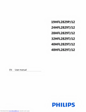 Philips 48HFL2829T/12 User Manual