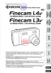 Kyocera Finecam L3v Instruction Manual