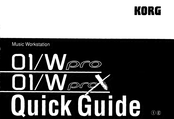 Korg 01/W Quick Manual