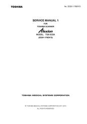 Toshiba Alexion TSX-033A Service Manual