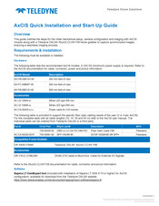 Teledyne AX-FC-04B06T-00 Quick Installation And Start-Up Manual