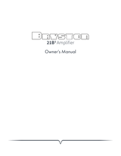 Bryston 21B3 Owner's Manual