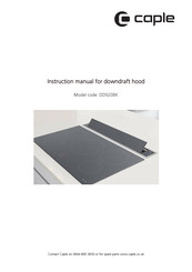 Caple DD920BK Instruction Manual