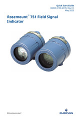 Emerson Rosemount 751 Quick Start Manual