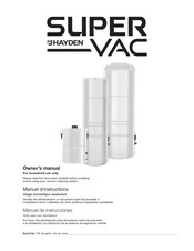 Super Vac HAYDEN 70 Owner's Manual