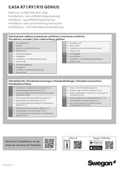 Swegon CASA R9 GENIUS Installation & Commissioning Instructions