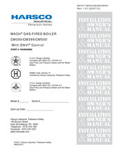 Patterson-Kelley Harsco Industrial MACH CM500 Installation & Owner's Manual
