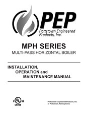 PEP MPH 60 Installation, Operation And Maintenance Manual