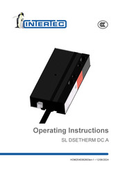 Intertec Data Systems SL DSETHERM DC.A Operating Instructions Manual