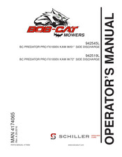Schiller Grounds Care BOB-CAT PREDATOR PRO 942545L Operator's Manual