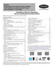 Carrier 59SP6B Installation, Start-Up, Operating, Service And Maintenance Instructions